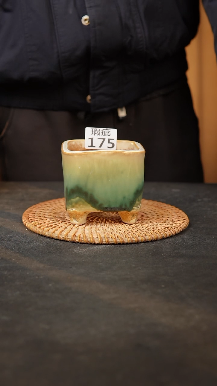 【闪购商品】瓷片175泥泥手工花盆