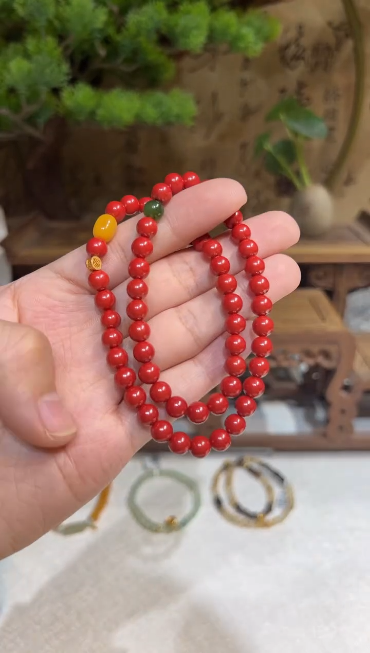 手链琥珀未镶嵌手饰@@