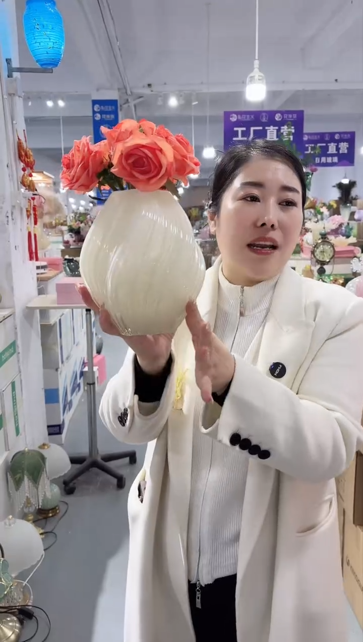 【闪购商品】玻璃DD-麦芽糖白色中