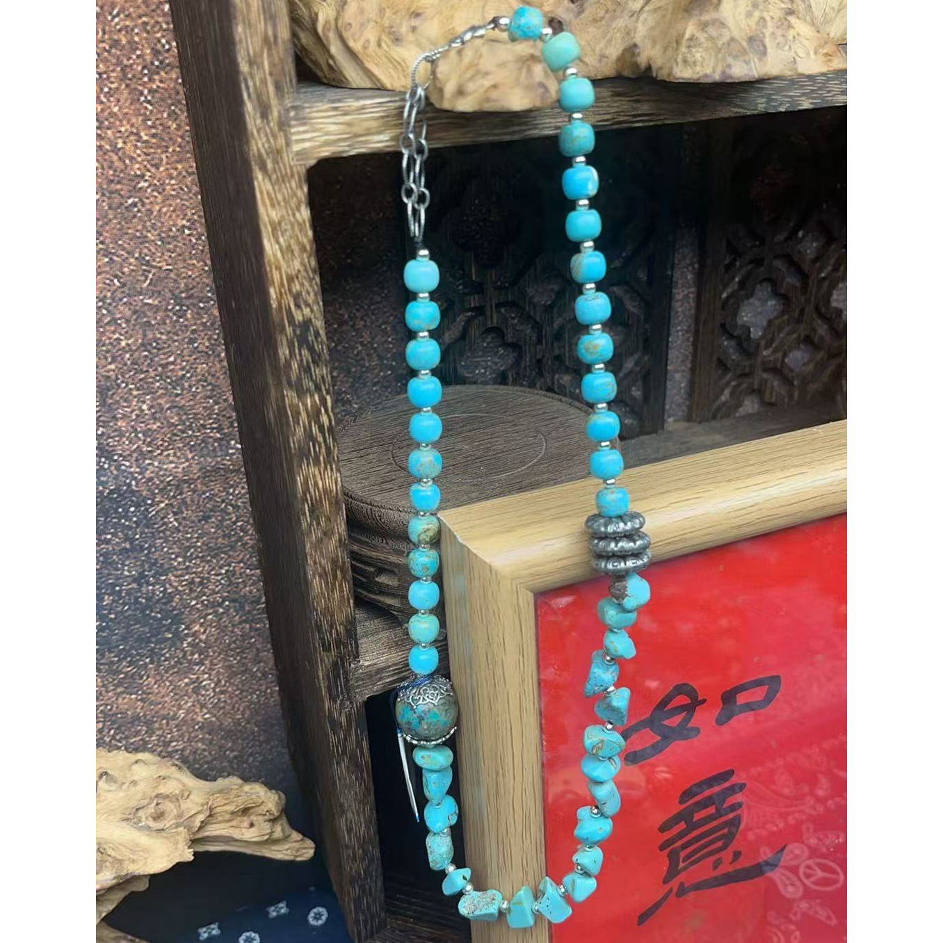 非金属亚克力项链 纯手工复古唯美项链