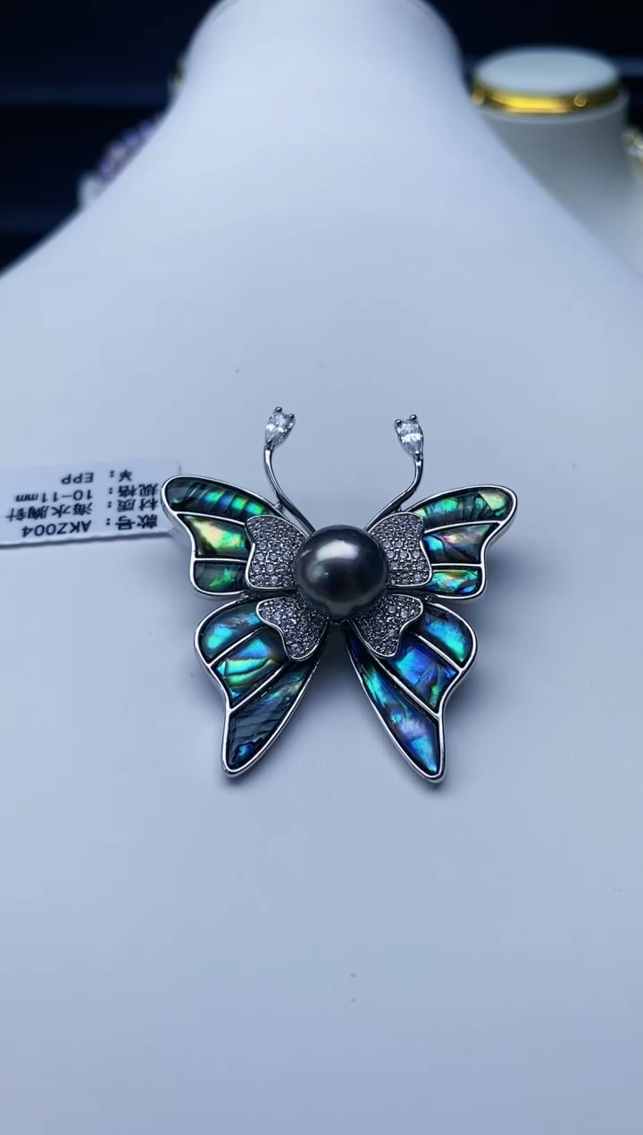 未镶嵌胸针海水珍珠Y海水胸针10-11