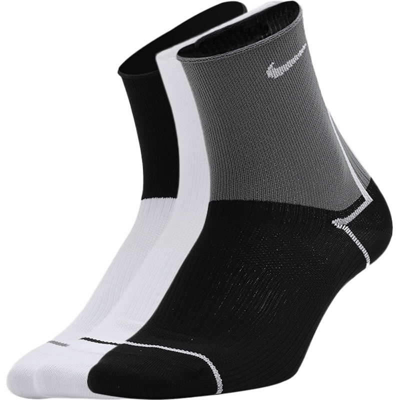Nike耐克袜子女袜2025新款三双装休闲训练中筒袜潮流运动袜CK6021