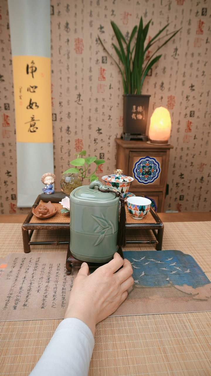 【闪购商品】复古竹节高升茶叶罐