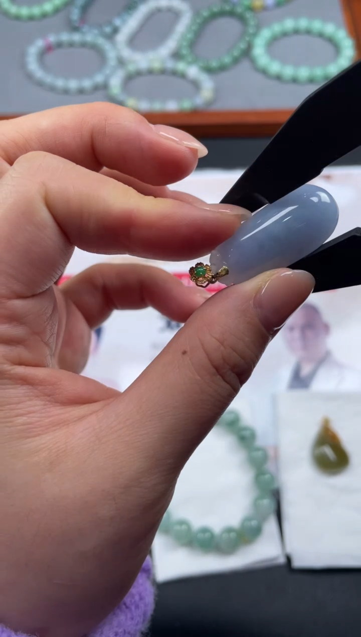 【闪购商品】定制翡翠18K金镶嵌02-20HDJT0143053