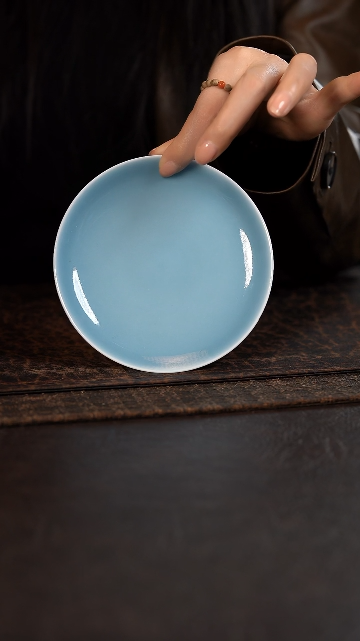 【闪购商品】杯初蓝舍天青纯色小壶承