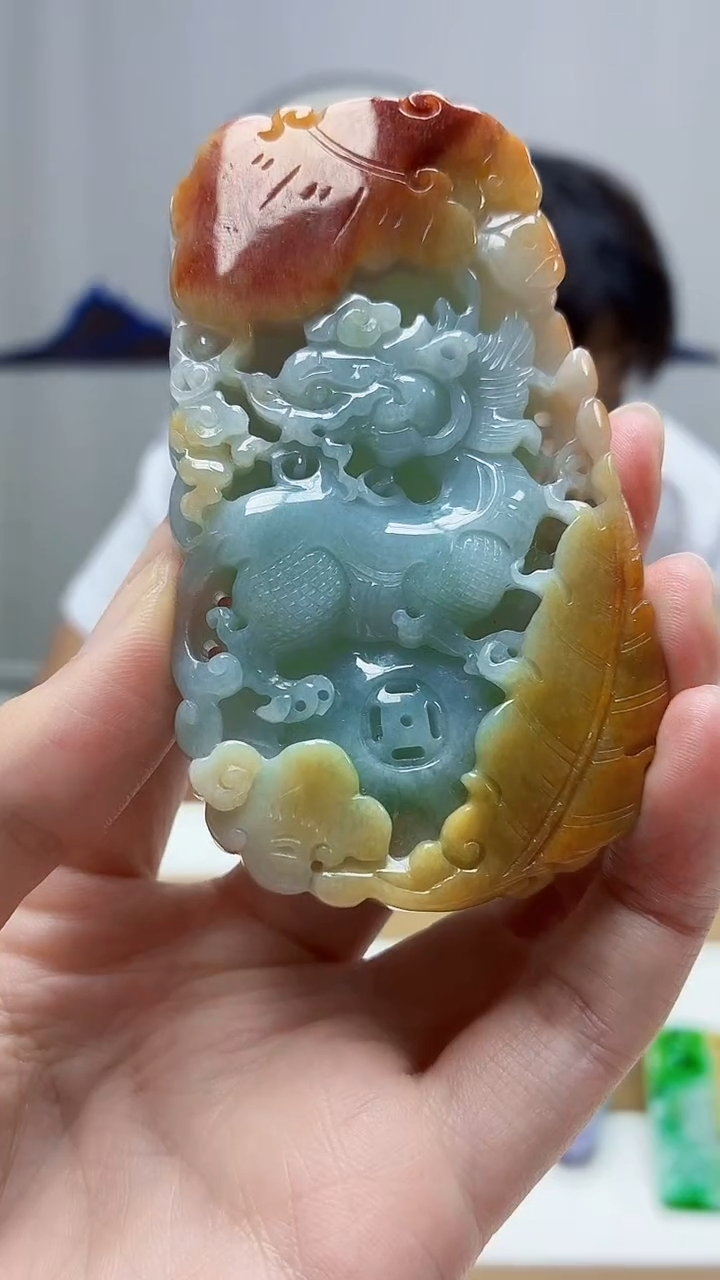 未镶嵌定制翡翠5145zm-毛货挂件88