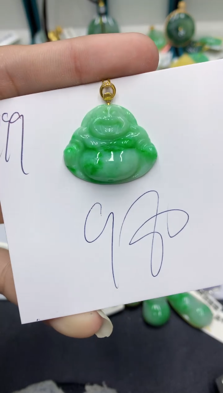 【闪购商品】翡翠颈饰18K金镶嵌翡翠
