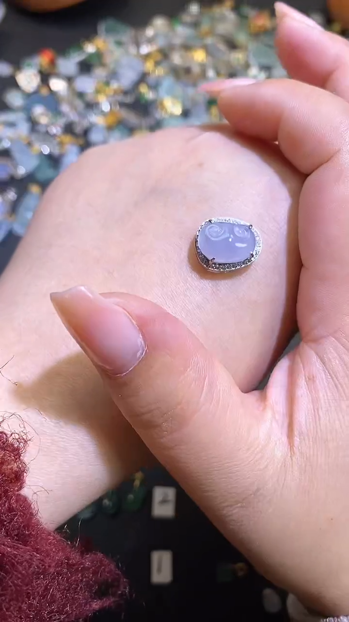 【闪购商品】翡翠吊坠(不含链)银S925镶嵌1