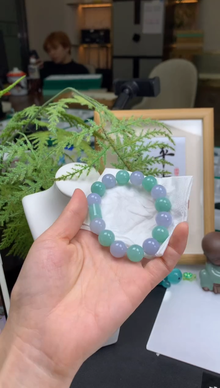 【闪购商品】定制翡翠未镶嵌珠串-96474