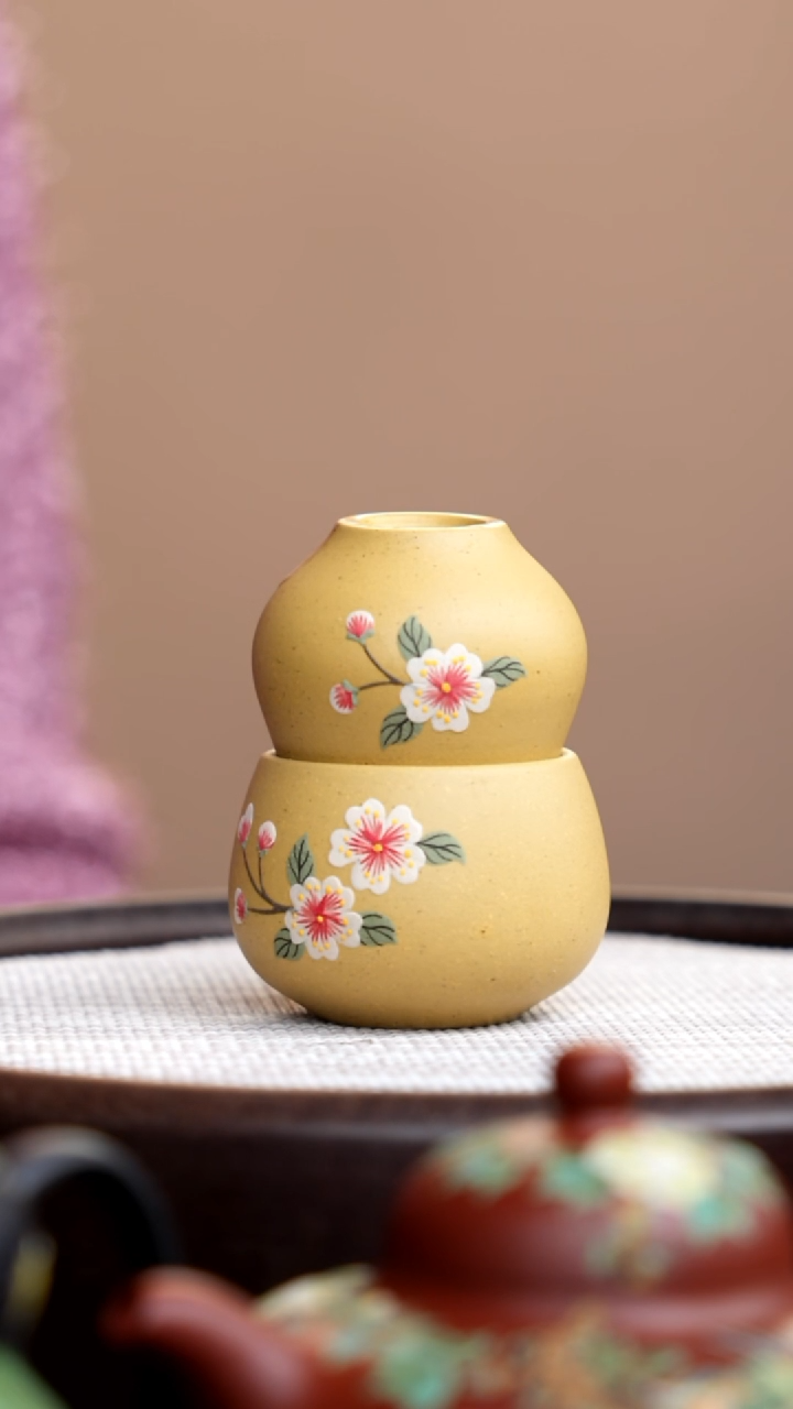 茶壶紫砂本山段葫芦杯两件套