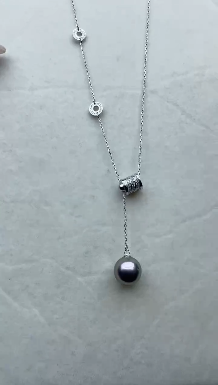 【闪购商品】海水珍珠套链银S925镶嵌92