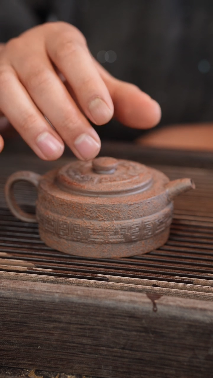 茶壶紫砂【青铜器周盘】170cc