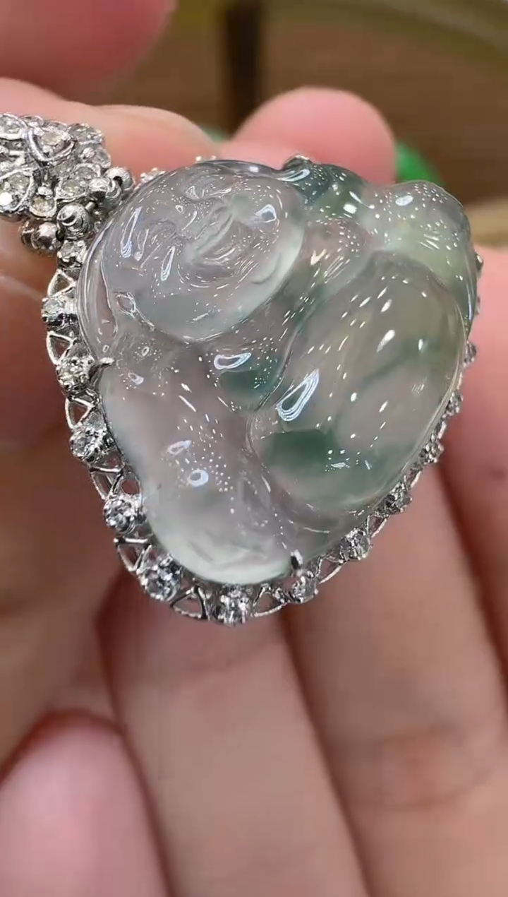 【闪购商品】翡翠吊坠(不含链)18K金镶嵌多样性团购发一件