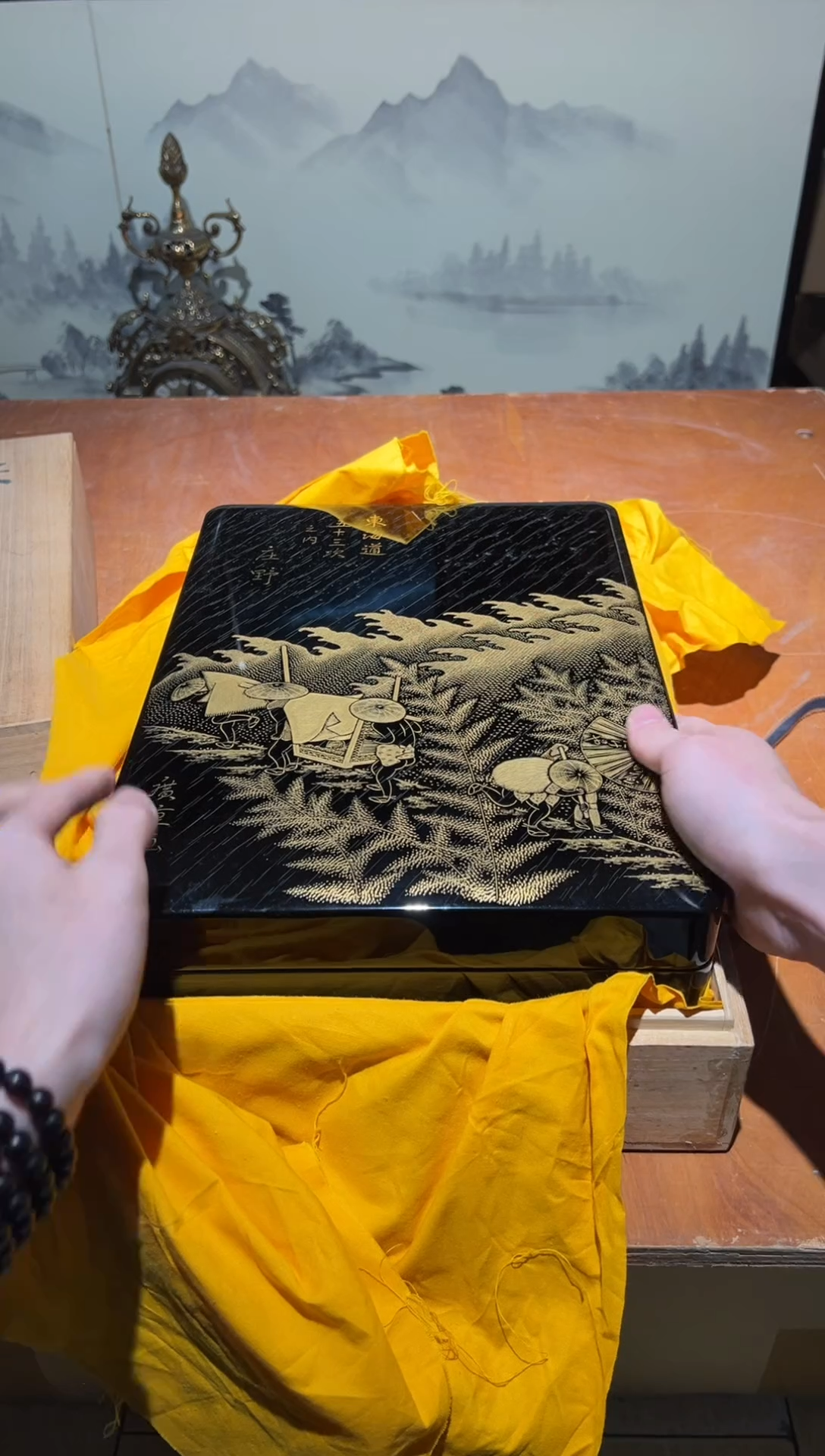 木A2774木上漆中古周边/