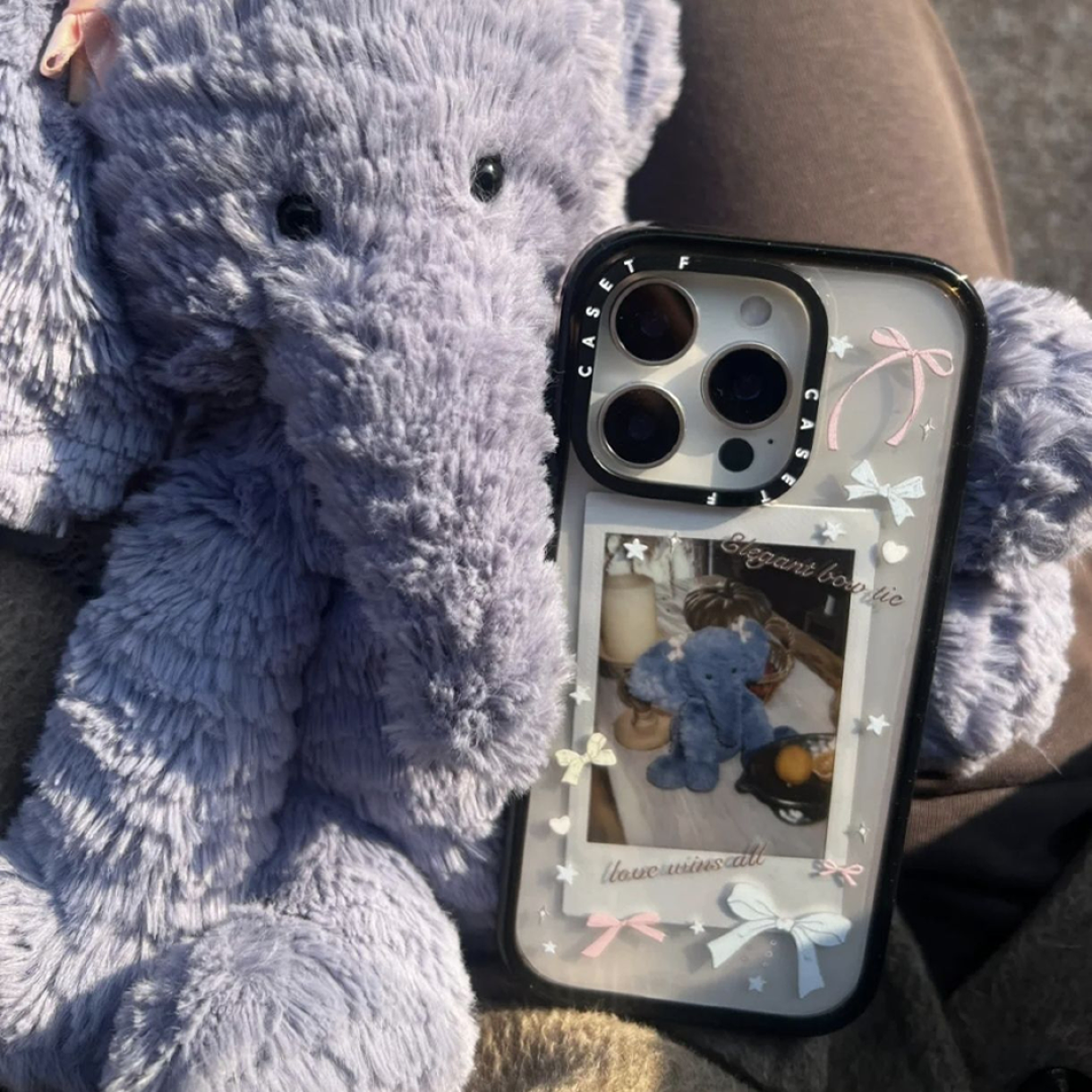 CASETiFY春日早报蝴蝶结iPhone16promax透明手机壳15苹果14/13/12