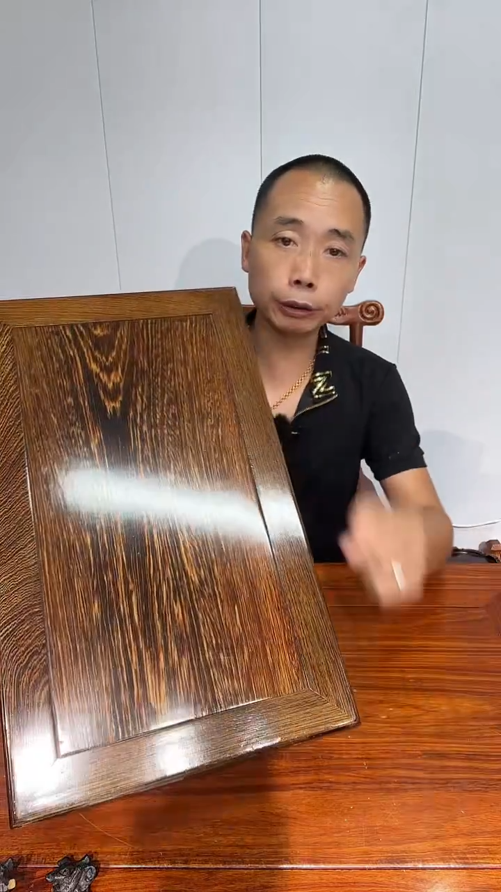 木鸡翅木长方底座50*30*12