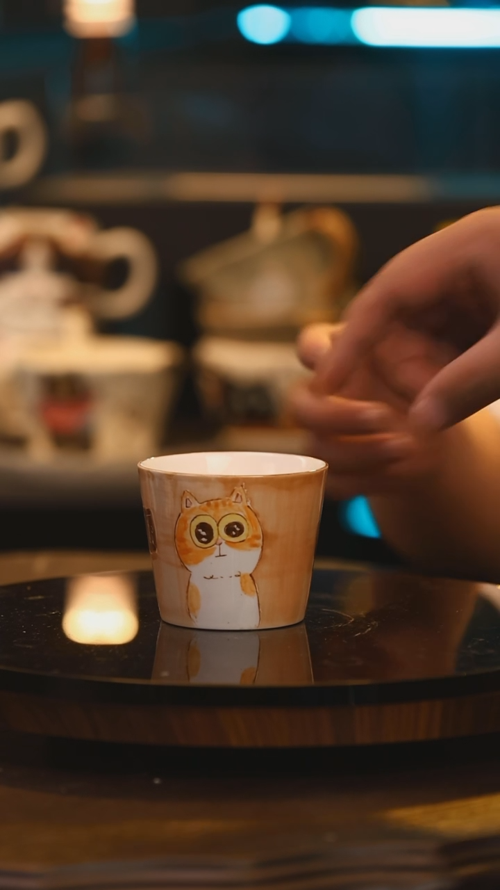 【闪购商品】杯子景德镇高温釉下彩手绘