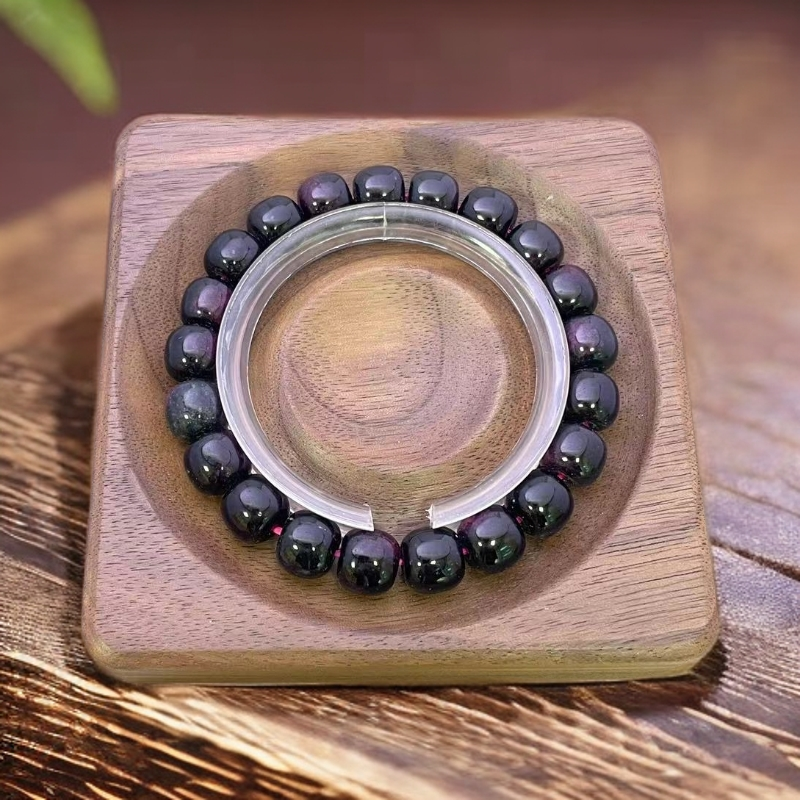 佳玺甄选 天然玉石   039 黑美人老型珠10mm