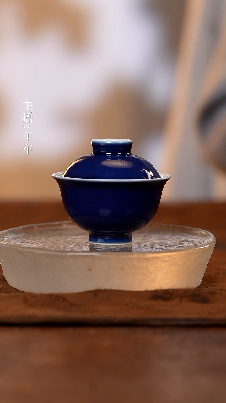 【闪购商品】手工手绘 每只不同 50ml 霁蓝