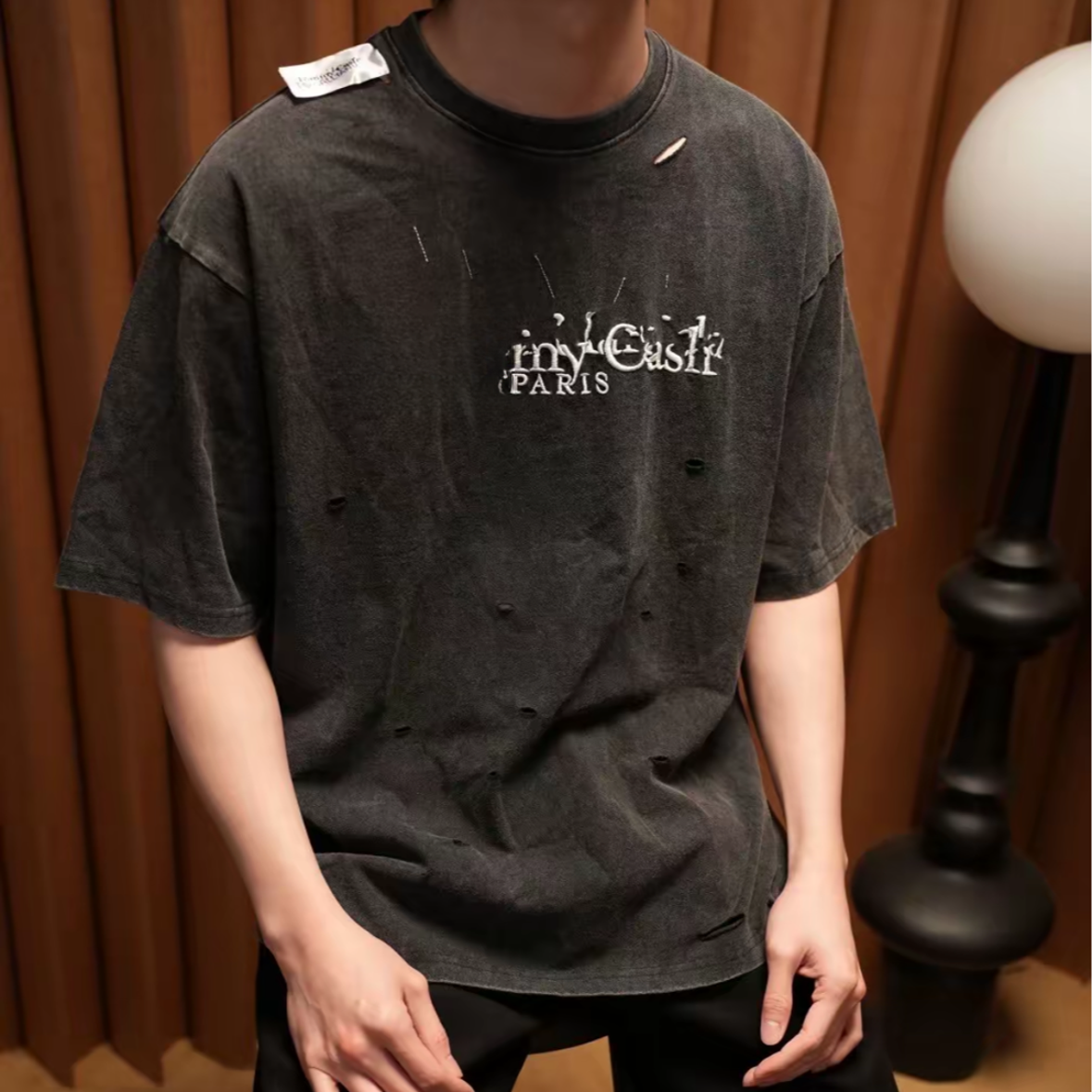 【水洗破坏T恤】25春夏新款 短袖T恤