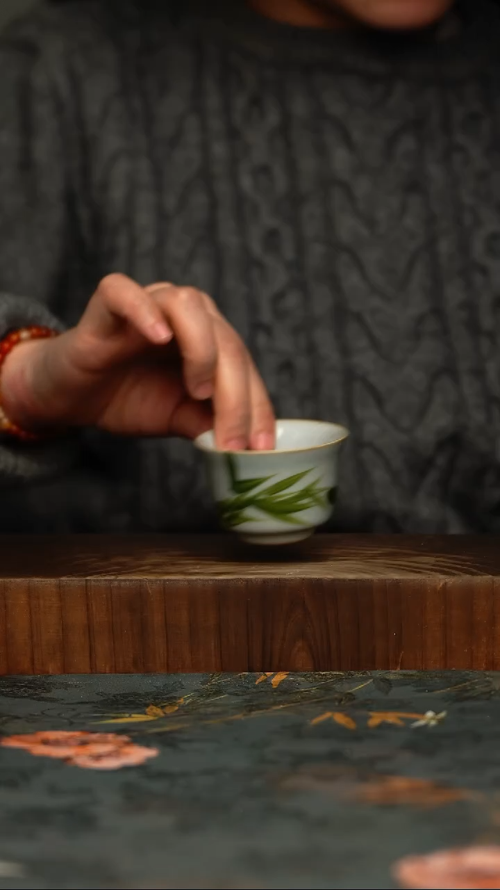 瓷片釉下彩手工手绘同款