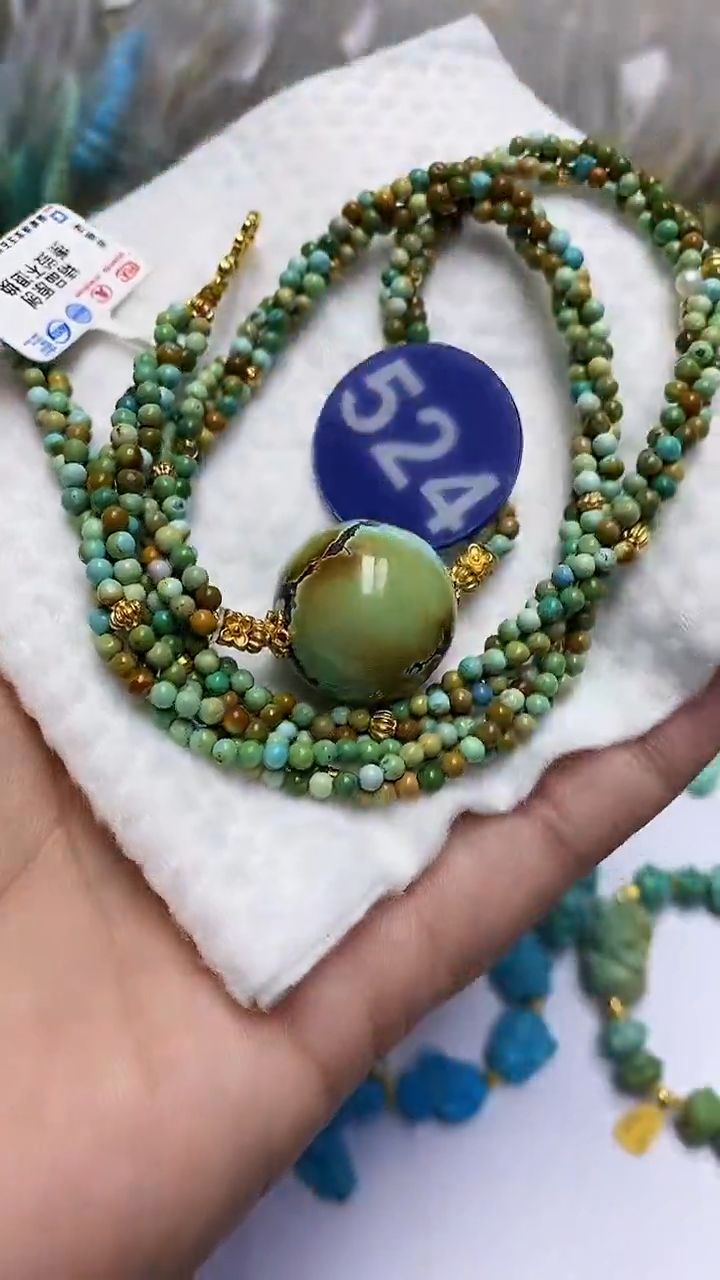 【闪购商品】绿松石项链未镶嵌524
