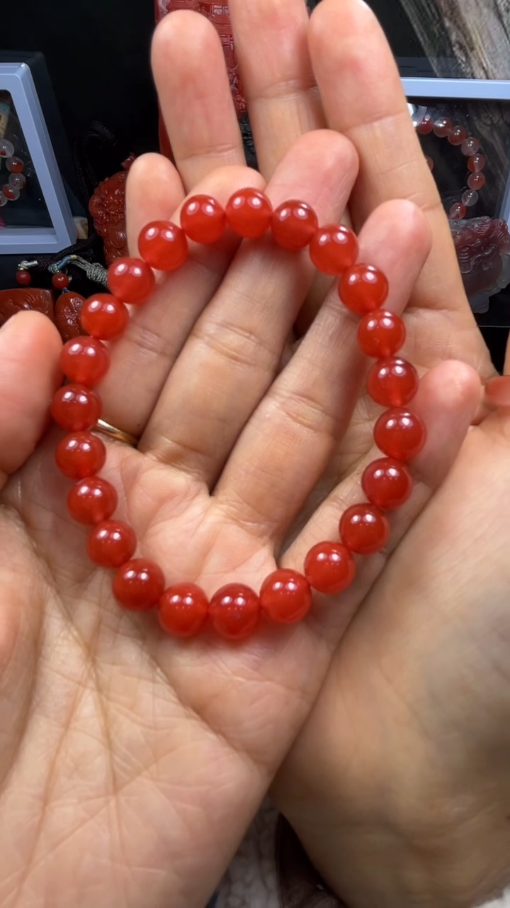 颈饰未镶嵌南红玛瑙青*南红手串