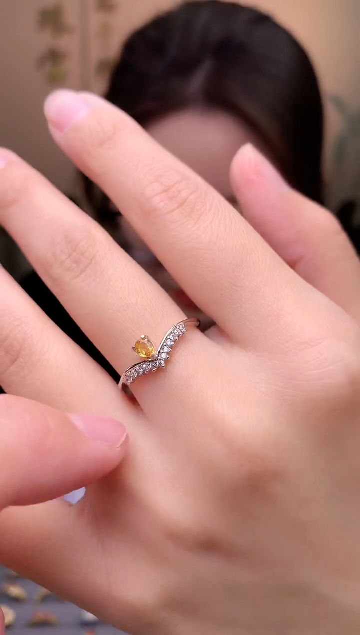 【闪购商品】蓝宝石戒指银S925镶嵌戒指