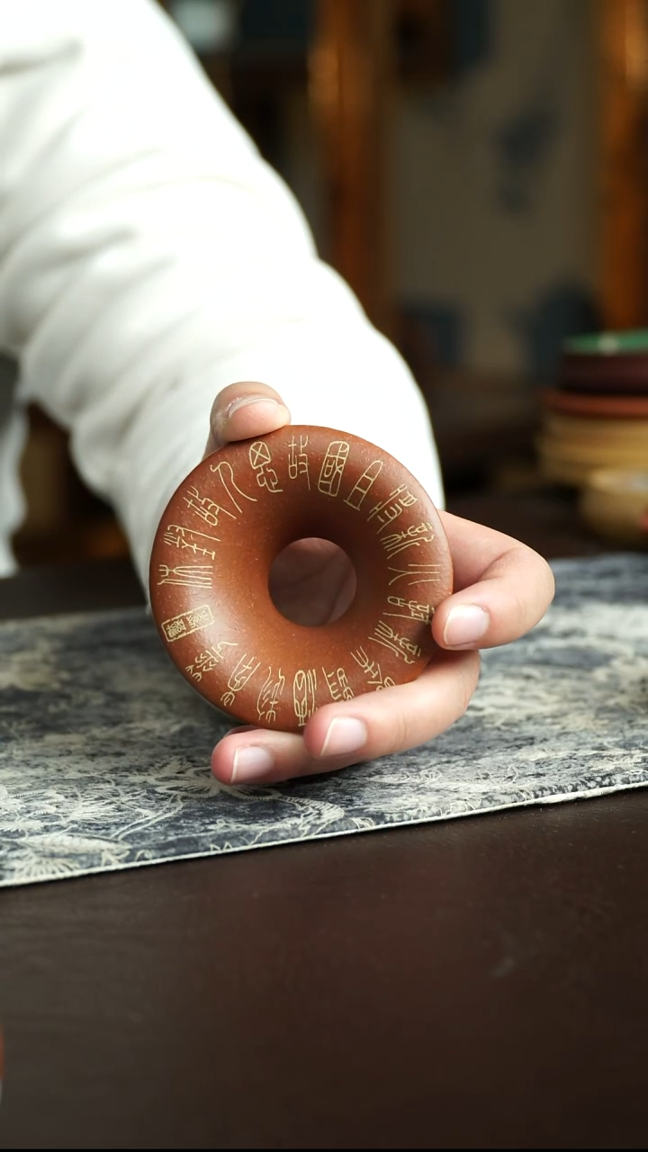 茶杯紫砂3号 投茶器盖置 宜兴紫砂原矿作品