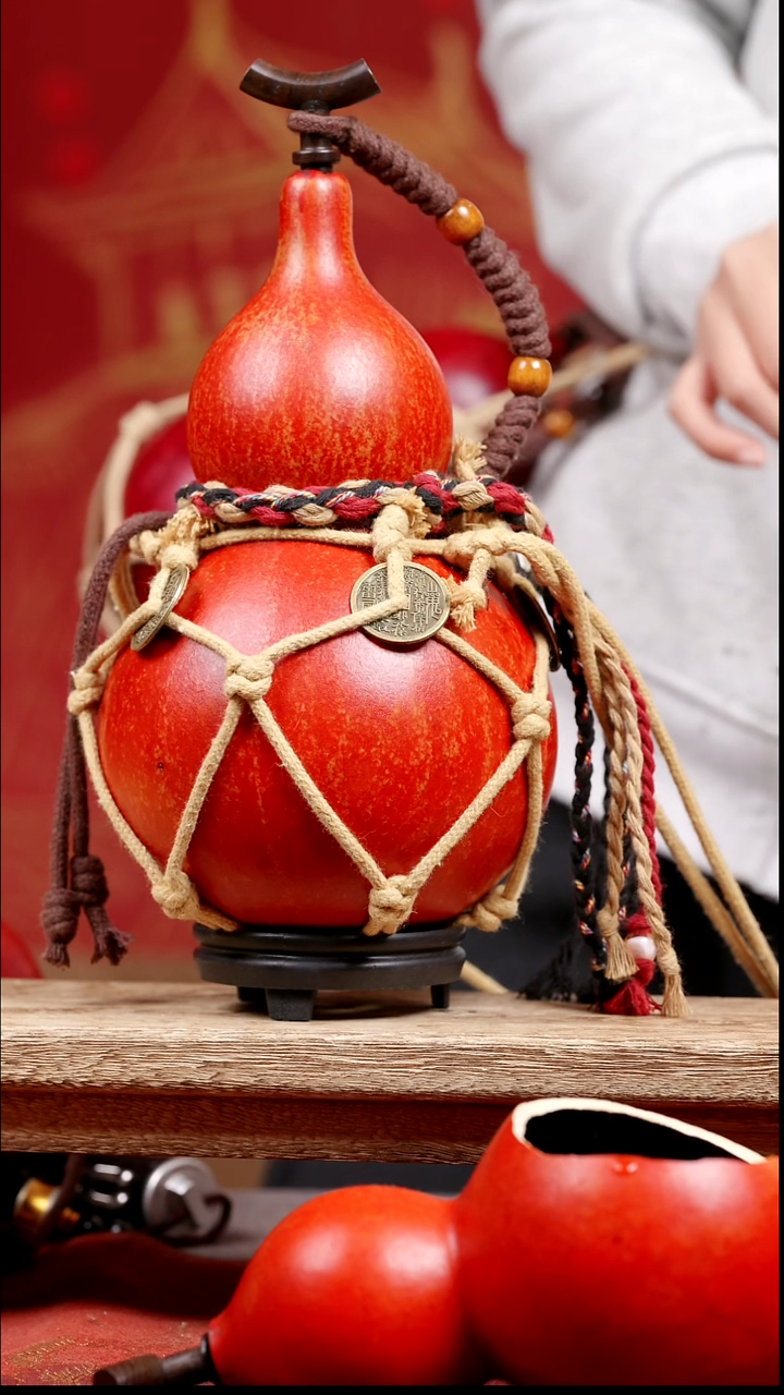 663号纯手工制作天然大漆真葫芦