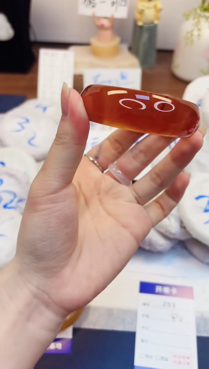 【闪购商品】石英质玉手镯未镶嵌253-玛瑙-圈口56
