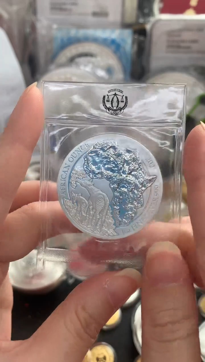 纯银lwd斑马银币