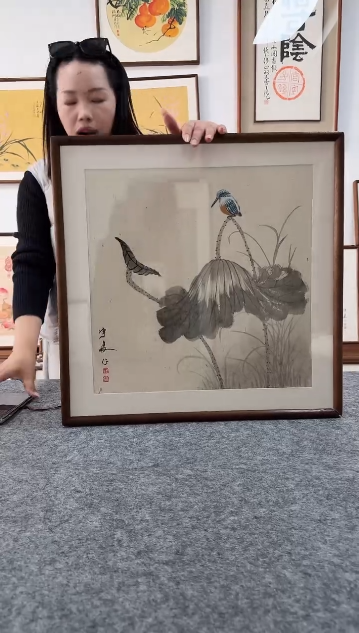 书法YC01--53*53绘画手绘同款