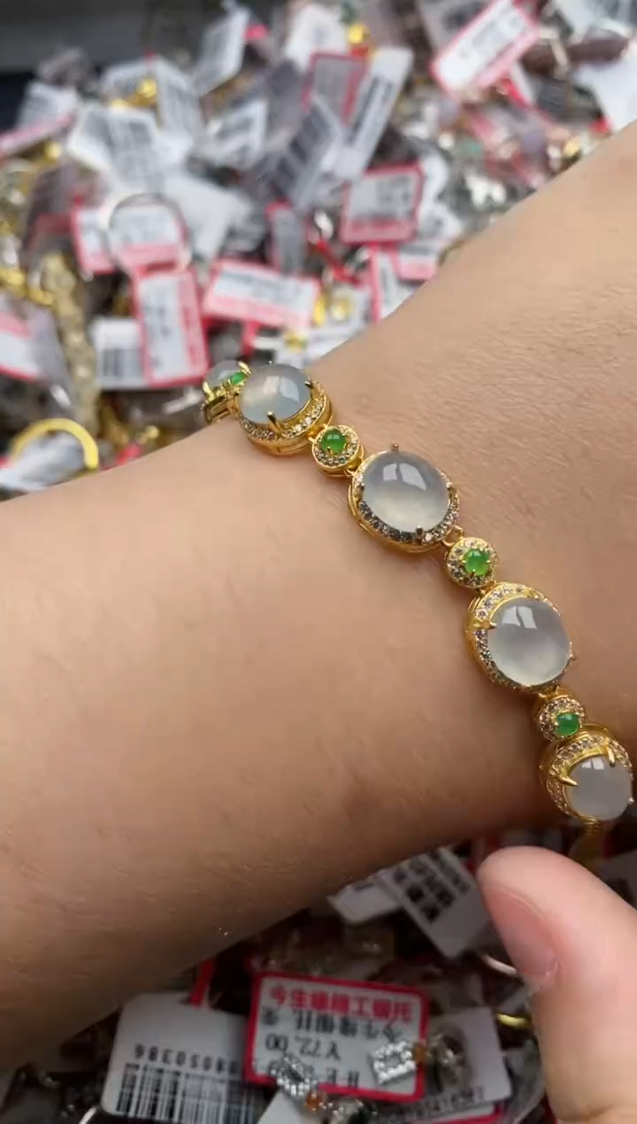 【闪购商品】翡翠戒指银S925镶嵌777777--7