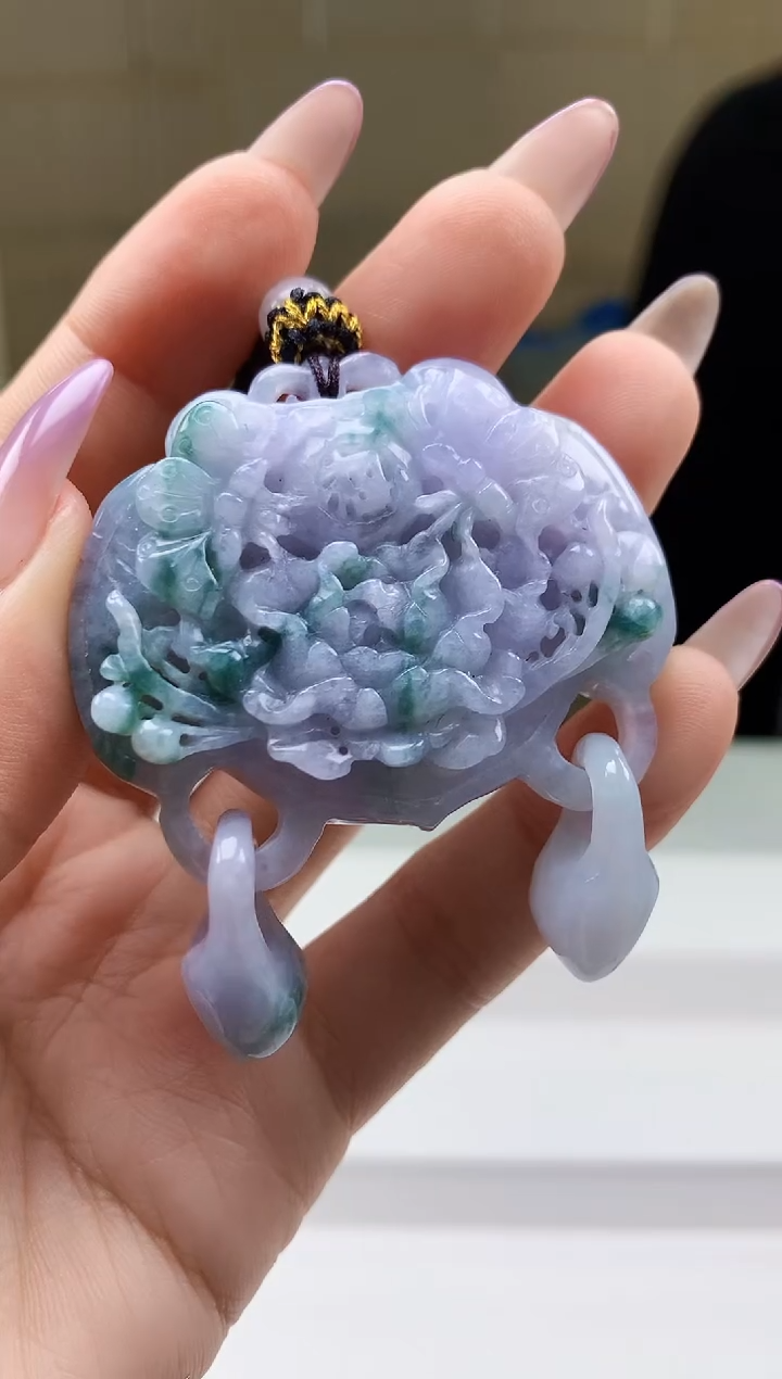 【闪购商品】定制翡翠未镶嵌4969ty-毛货挂件156