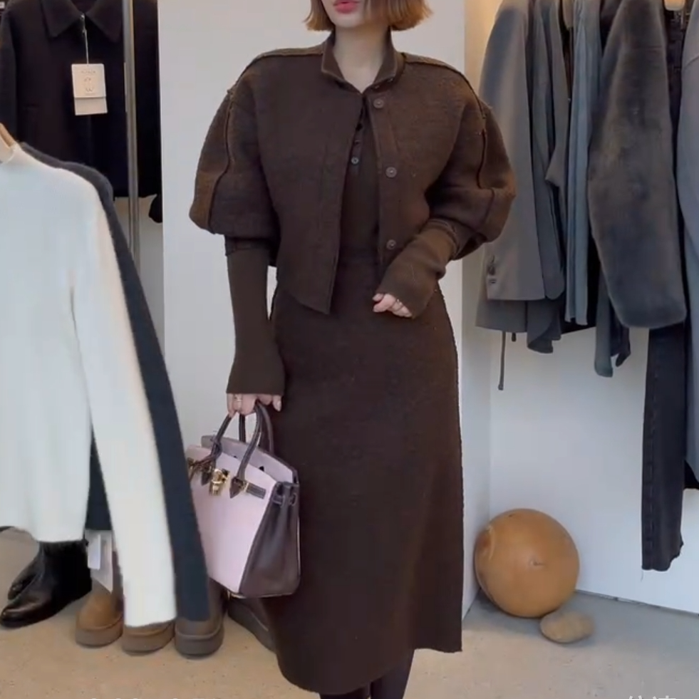 连衣裙时尚套装-NO退换 接受再拍 Y-P-440 轻奢风轻奢法式半裙