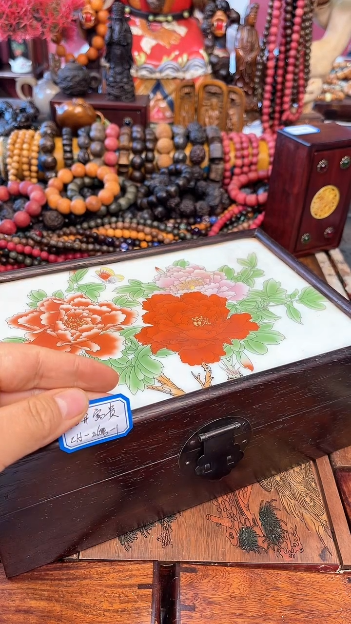 【闪购商品】木中之❤王妍妍好物75花开富贵2组合-木盒