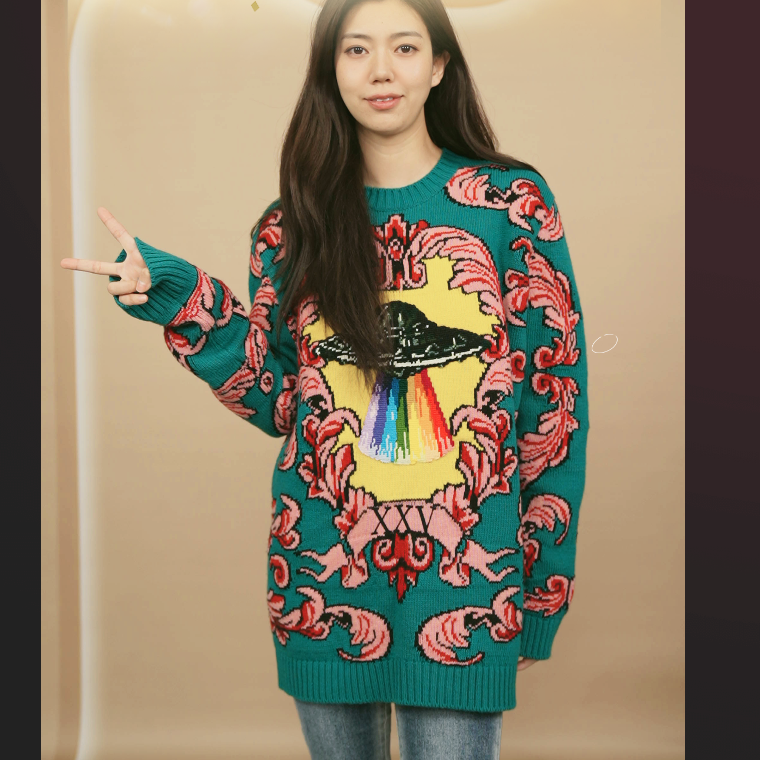 95新 GUCCI/古驰 毛衣s码绿色/250909ZJXSL06