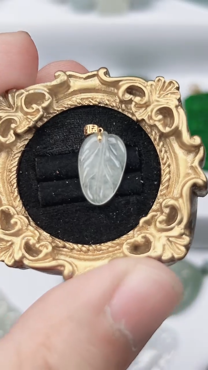 颈饰未镶嵌翡翠天然缅甸A货翡翠