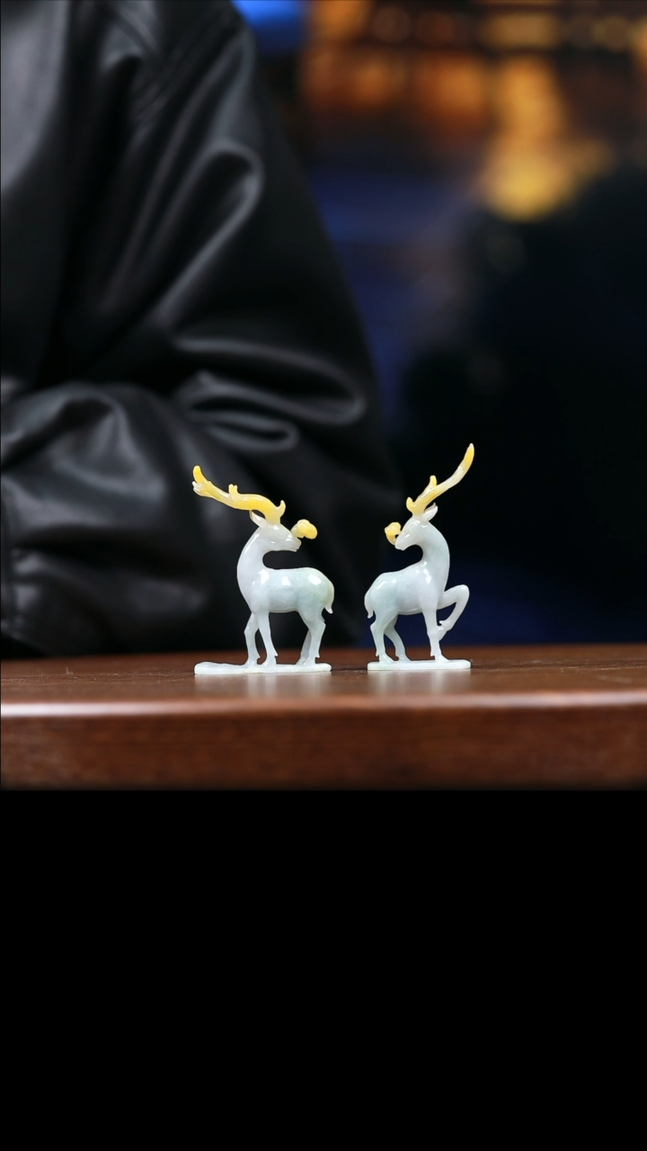 【闪购商品】翡翠摆件未镶嵌小鹿