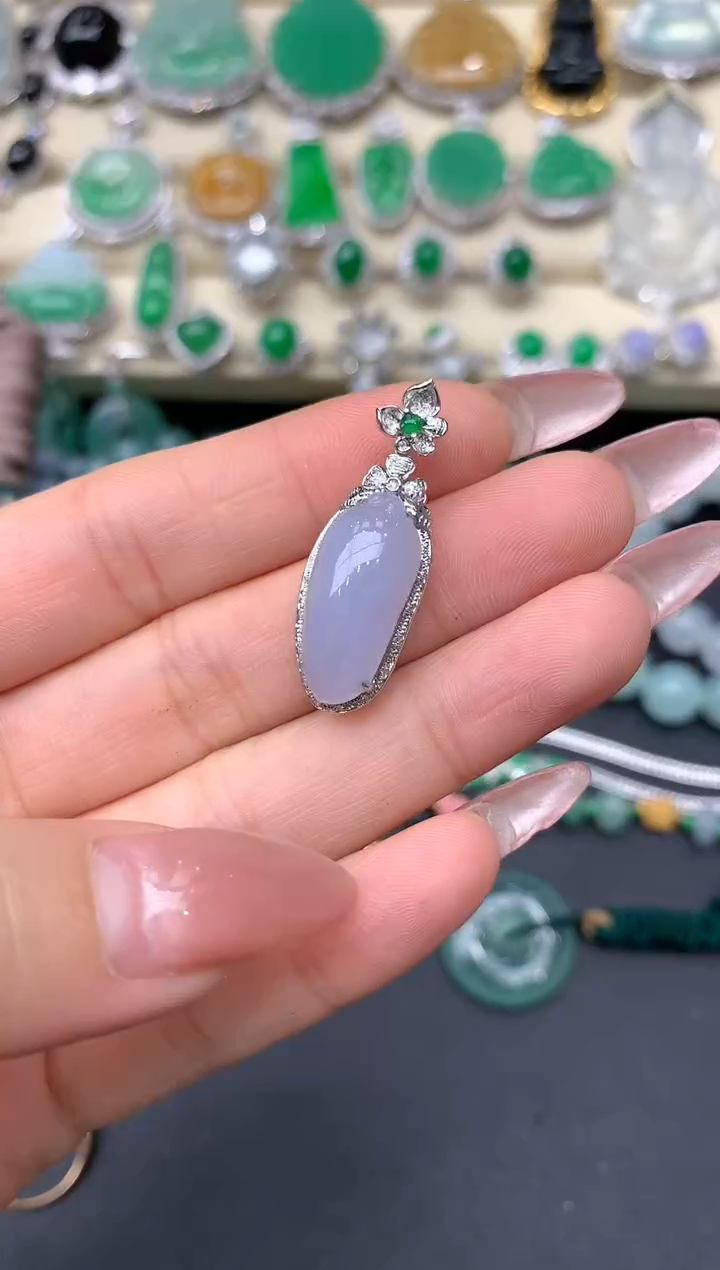 【闪购商品】翡翠颈饰18K金镶嵌239-中国好珍宝