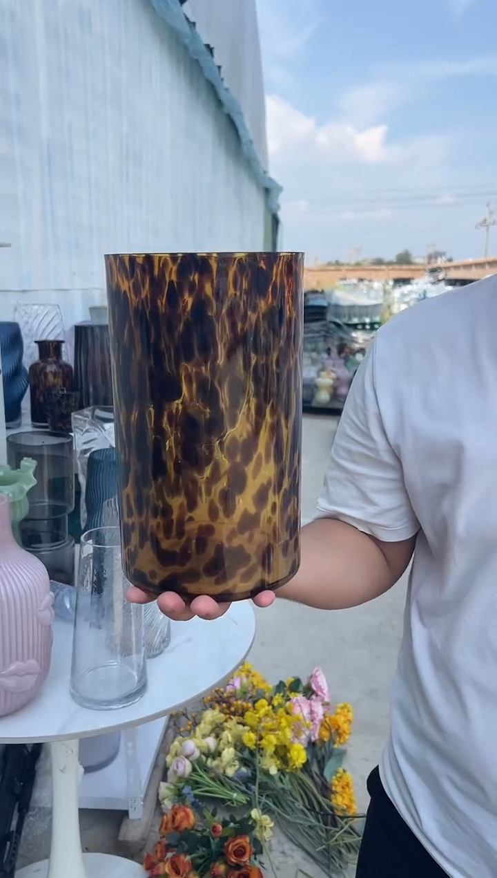  玻璃花瓶用于客厅桌面插花装饰