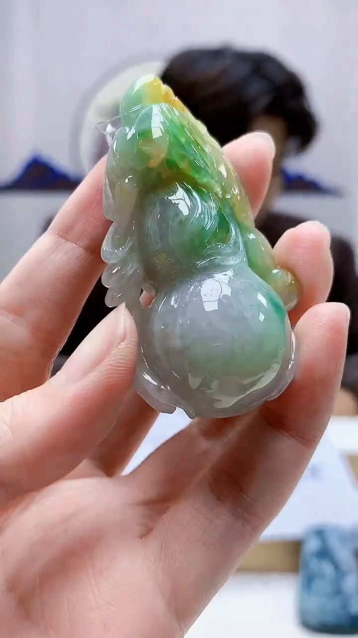 未镶嵌定制翡翠5145zm-毛货挂件葫芦70