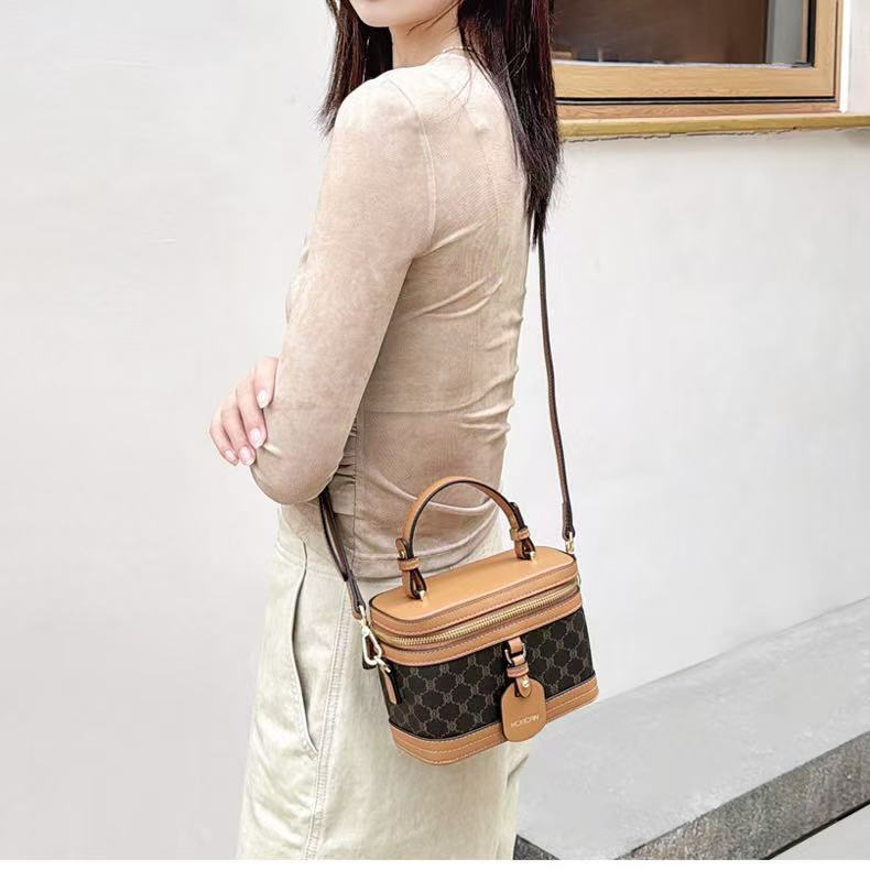 稻草人女包盒子包女款2025时尚新款单肩斜挎大容量高级手提方包