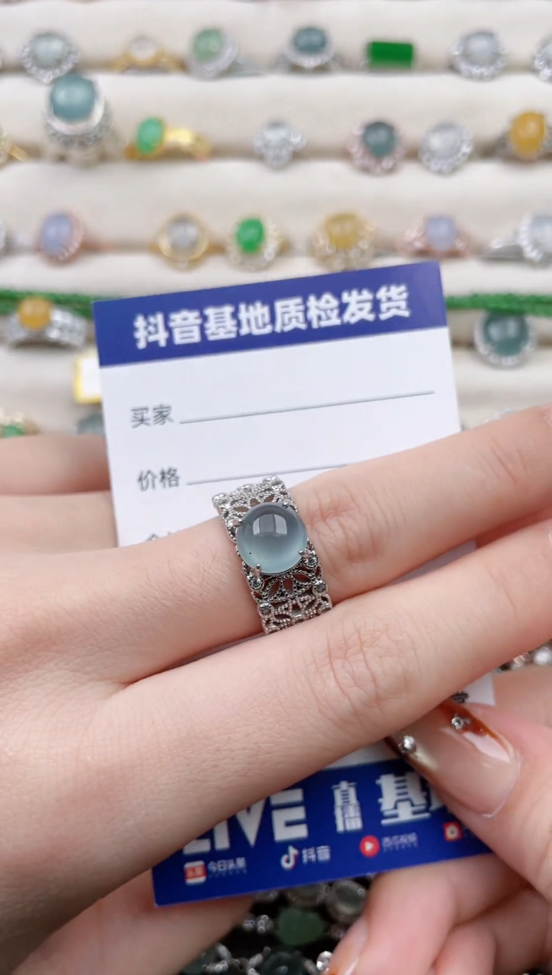 银S925镶嵌南红玛瑙戒指1