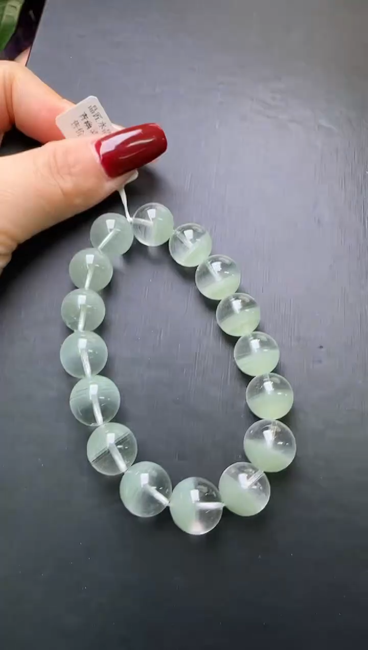 【闪购商品】水晶手串未镶嵌青幽灵手串13m+ X26751