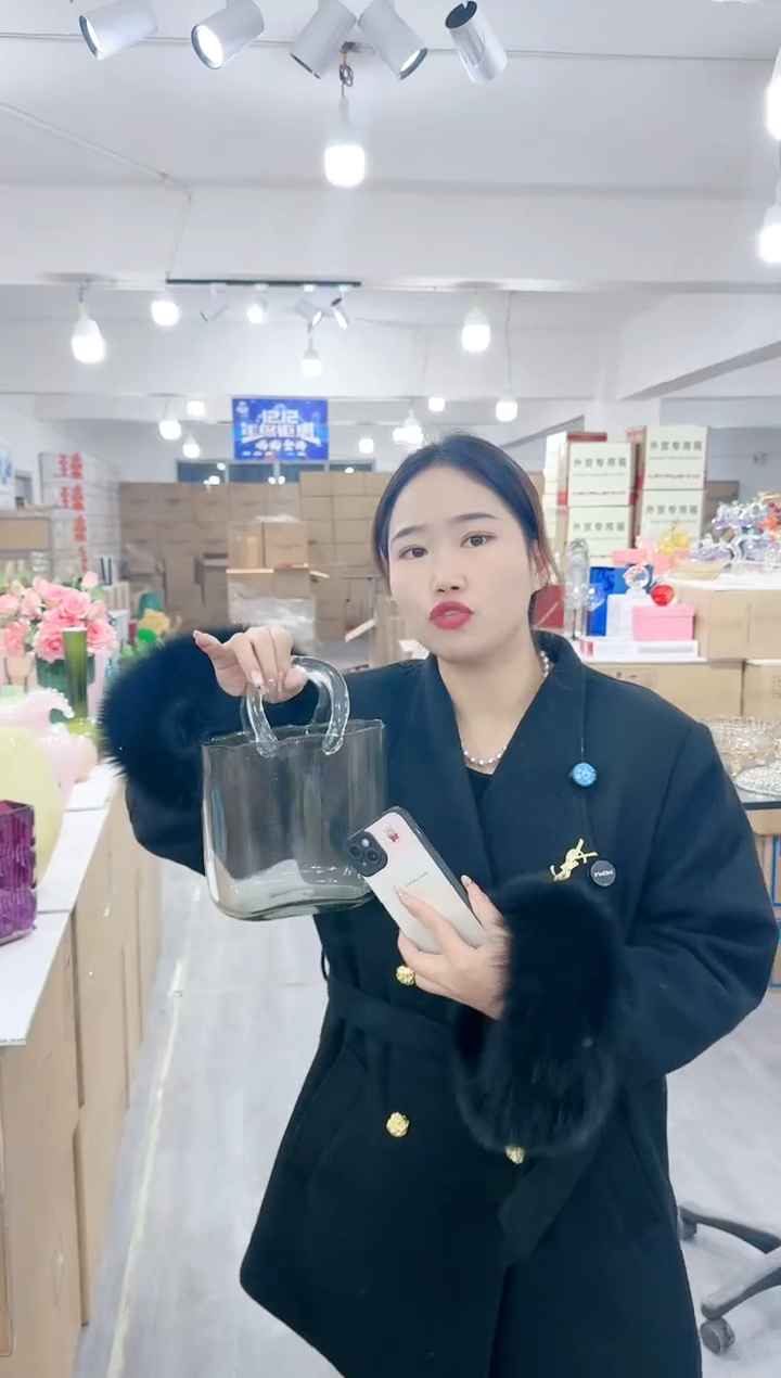 【闪购商品】琉璃静姐花器K-品31