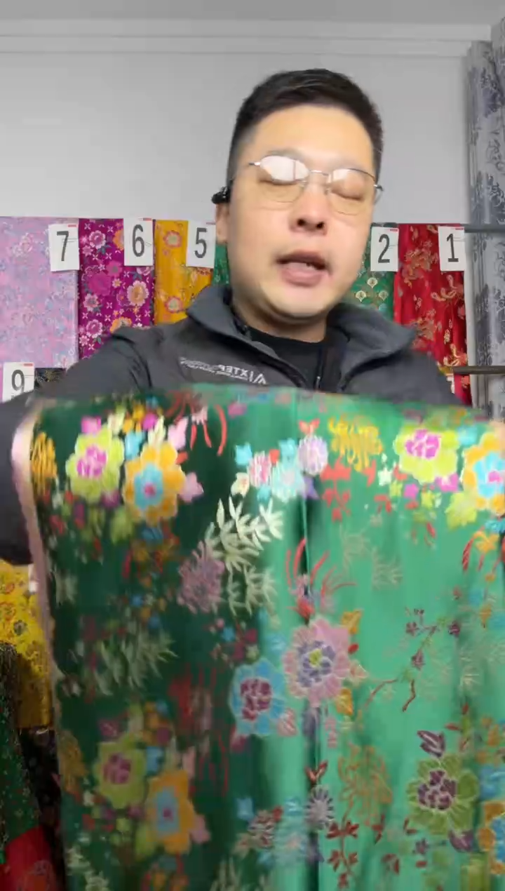 混纺织锦缎 长度60