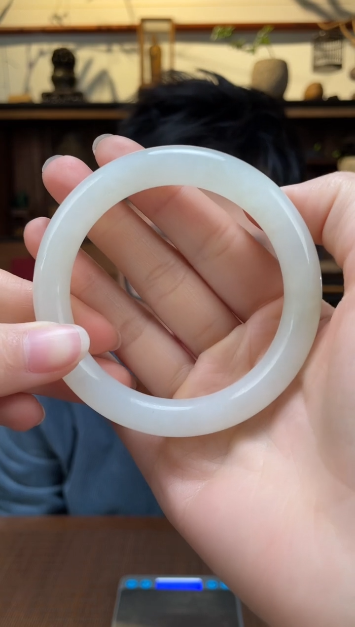 【闪购商品】和田玉手镯未镶嵌013白玉手镯58#YR