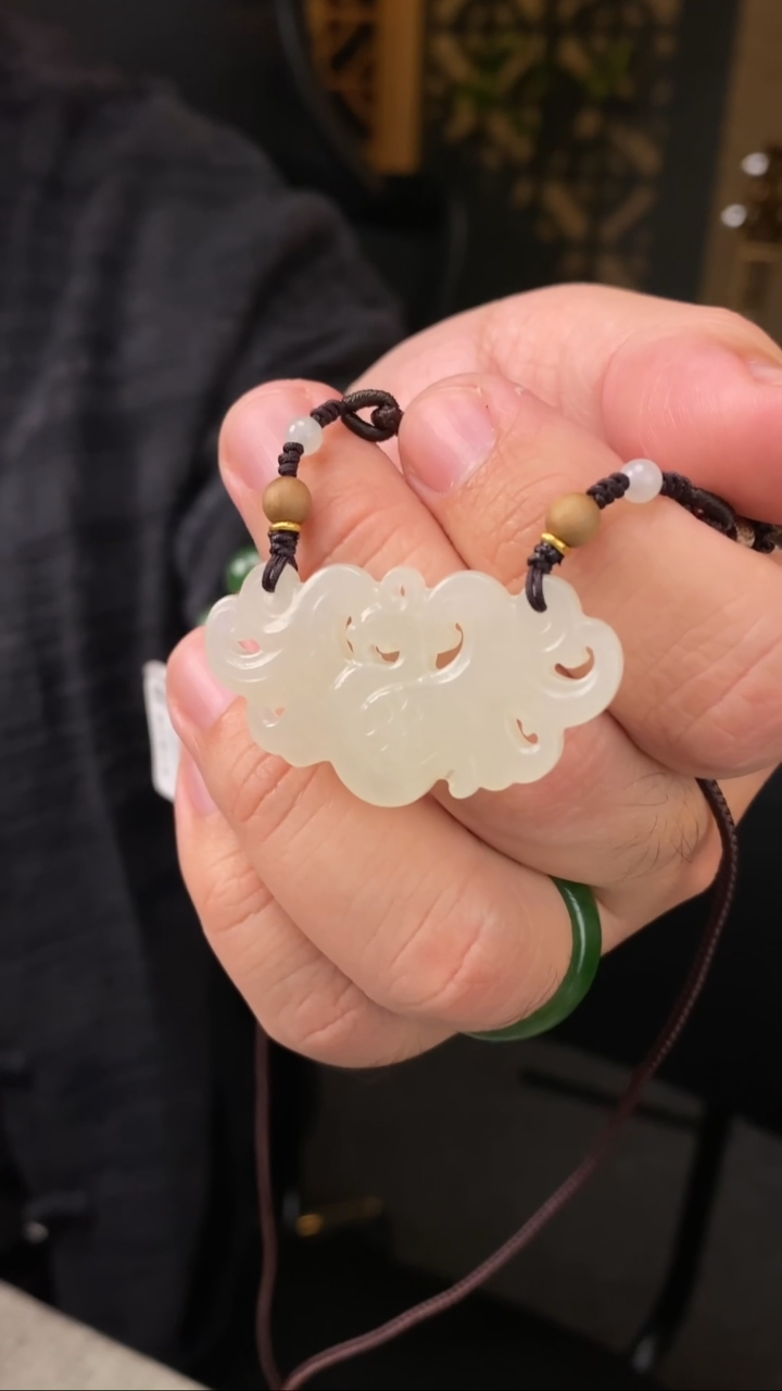 【闪购商品】和田玉吊坠未镶嵌【玉道侠侣】凤牌